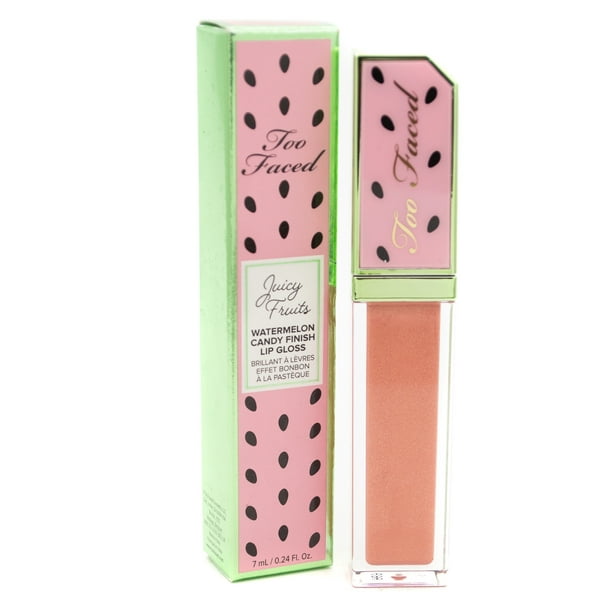 Too Faced JUICY FRUITS Watermelon Candy Finish Lip Gloss, A Melon Reasons .24 fl oz Walmart
