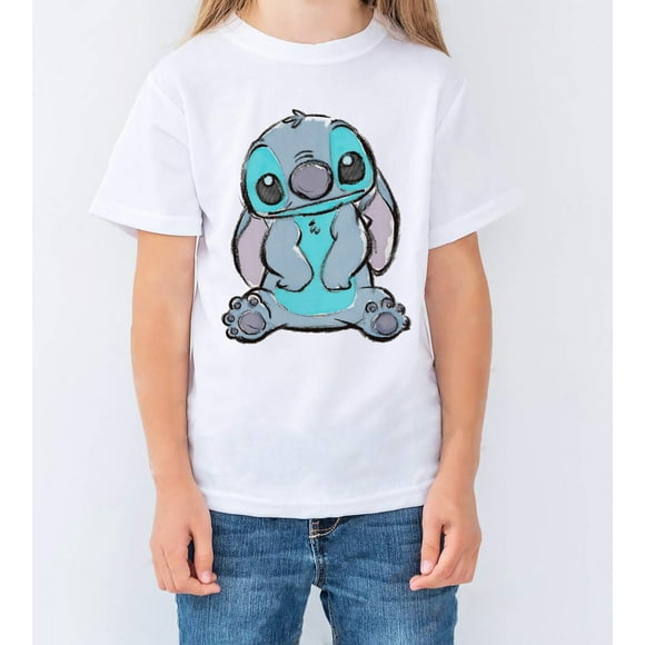 Playera para niña Disney Stitch Manga corta cuello redondo