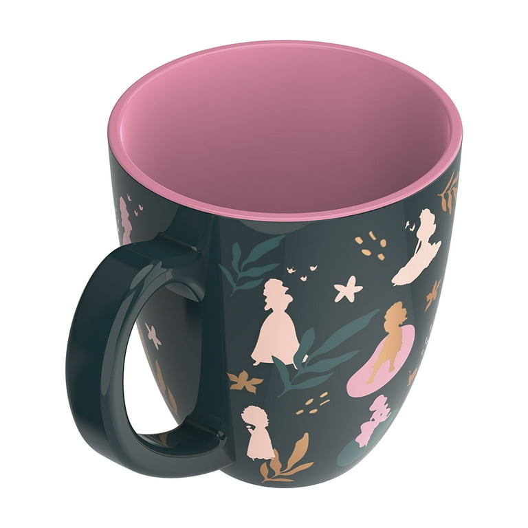 Zak Designs Disney Princess Ceramic Coffee Mug 2 Pack, Dishwasher