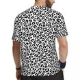 thumbnail image 3 of T Shirt For Men Animal Gym T-Shirt Black and White Leopard Print Fashion T-Shirts Male Classic Tee S, 3 of 7