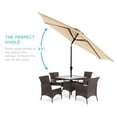 thumbnail image 3 of Best Choice Products 10ft Outdoor Steel Market Patio Umbrella w/ Crank, Tilt Push Button, 6 Ribs - Sand, 3 of 8