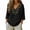 Black-#002, variant on Women's Boho Embroidered Peasant Tops 3/4 Sleeve Boho Mexican Ethnic Style Tunic Blouses V Neck Loose Shirt,Light Blue S