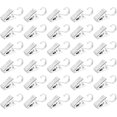 thumbnail image 1 of Paquete de 30 ganchos pequeños para cortina, ganchos anchos y planos para fiestas, luces de fiesta, soporte de alambre para ducha, decoración del hogar, fotos, exhibición de arte y exterior A ZefeiWu 9024735309406, 1 of 1