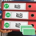 thumbnail image 4 of CNKOO Small Number Stickers  10 Sheets Colourful Number Stickers 1-50 Self Adhesive Round Numbered Stickers Label Sticker for Office Storage Inventory Classification Boxes, 4 of 6