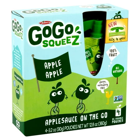 Gogo Squeez Apple Apple Applesauce, 12.7 oz, 4 ct
