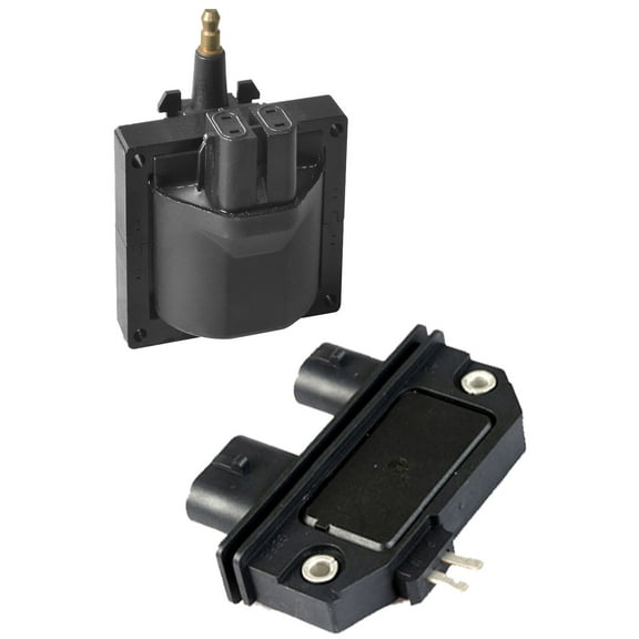Ignition Coil and Ignition Module Compatible with 1992 1993 1994 1995 GMC C1500 4.3L V6 Replacement for DR37 LX340