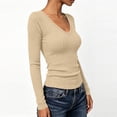 thumbnail image 3 of Diufon Long Sleeve Thermal Shirts for Women Fall Fashion Lightweight Casual Pullover Tops Knitted Tunic Sweaters, 3 of 9