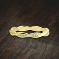 thumbnail image 1 of Diamond Moissanite Eternity Wedding Ring Engagement Ring Bridal Ring 10k Gold, 1 of 7