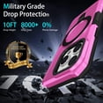 thumbnail image 2 of Ancove for iPhone 15 Plus Rugged Case,Heavy Duty Shockproof Ring Holder Stand [Military Drop Protection]Case Cover Compatible with iPhone 15 Plus,Pink, 2 of 7