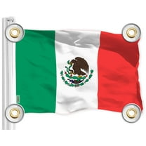 G128 Mexico Mexican Flag | 3x5 Ft | LiteWeave Pro Series Printed 150D Polyester, 4 Corner Brass Grommets | Country Flag, Vibrant Colors, Perfect For Balcony, More Durable Than 100D 75D Polyester