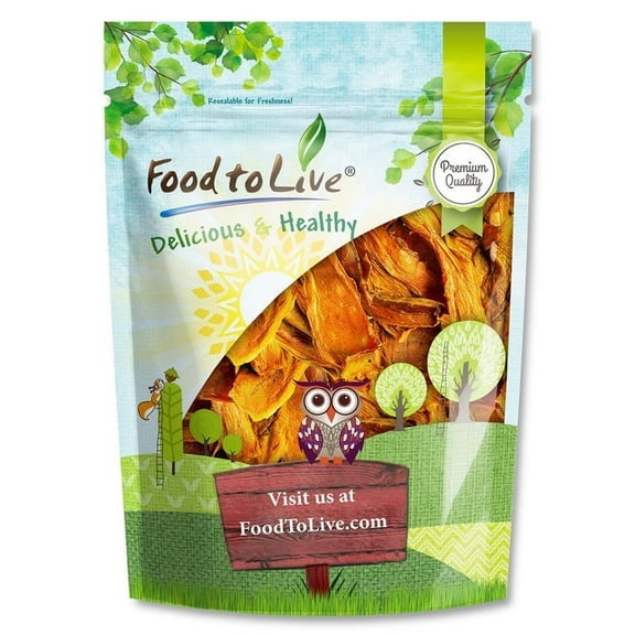 Mango Strips, 6 Ounces – No Sugar Added. Vegan, Kosher, Bulk – by Food to Live