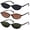 3pcs-black+g15+leopard, variant on MQOUO  Retro Oval Sunglasses for Women 90s Design Small Cat Eye Sun Glasses UV Protection Y2k Trendy Narrow Shades