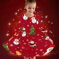 thumbnail image 2 of FamilyThread Girls Christmas Print Dress Long Sleeve Dress for Girls Swing Twirly Skater Dresses Snowflake Casual A Line Dresses For 4-12Y, 2 of 5