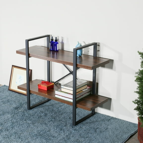 DAVEE Adjustable Wood Display and Etagere Bookshelves and Antigue Wood Bookcases