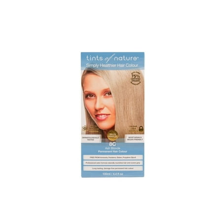 Permanent Color 8C Light Ash Blonde Tints of Nature 4.4 oz (Best Ash Blonde Box Hair Dye)