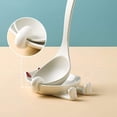 thumbnail image 3 of Multifunction Cute Cat Ceramic White Red Spoon Rest-Cartoon Animal Dinnerware Chopsticks Spoon Rest/Pot Lid Rack, 3 of 5