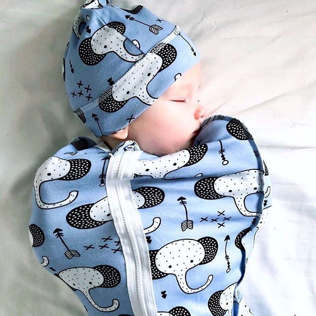 UK Newborn Baby Cotton Zipper Swaddle Blanket Wrap Sleeping Bag Sleepsacks 0-6M 