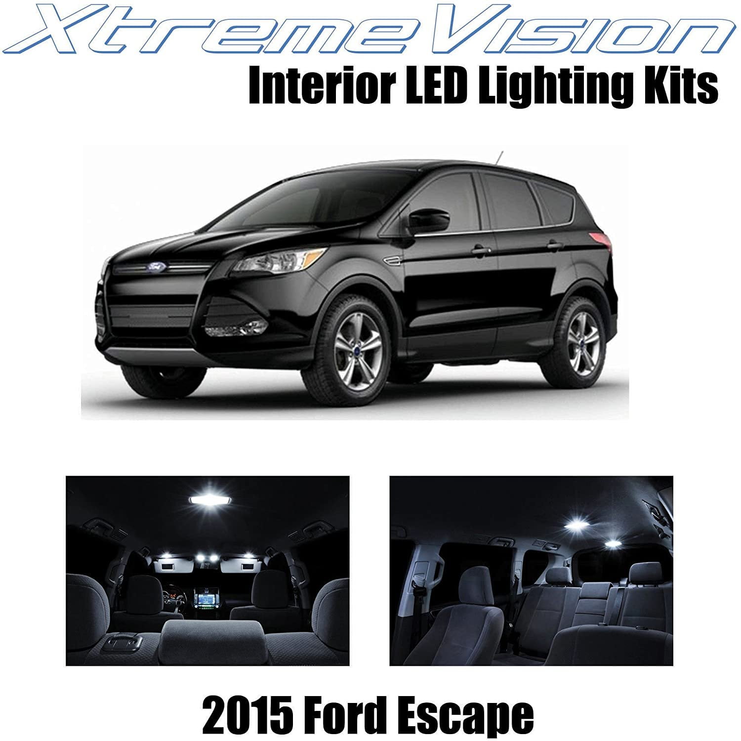 XtremeVision Interior LED Light Kit For 2015+ GMC Acadia - 12 Piece Pure White, Plug & Play, Brighter Upgrade