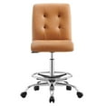 thumbnail image 5 of Computer Work Desk Chair, Tan Silver, Vegan Leather, Home Office Business, Modern Contemporary HB33582, 5 of 9