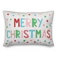 thumbnail image 2 of Creative Products Merry Christmas Colorful 14x20 Spun Poly Pillow, 2 of 3