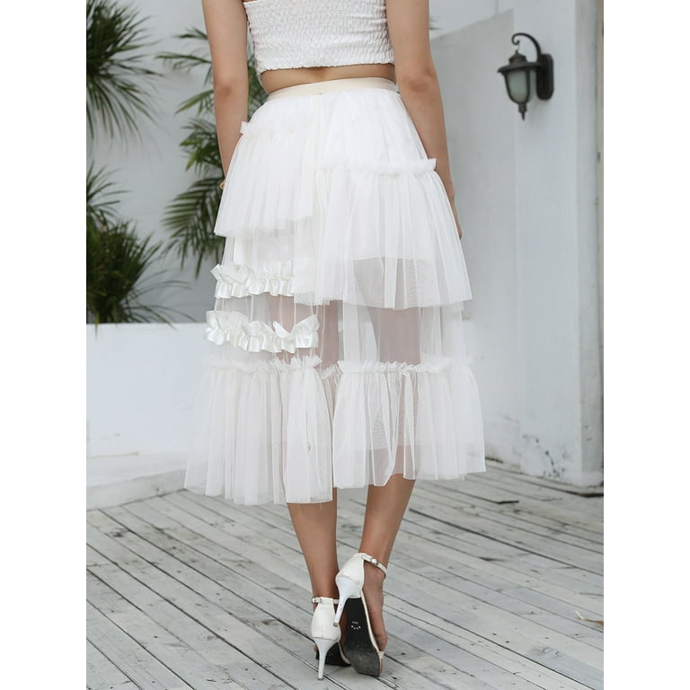Layered flowy skirt hot sale