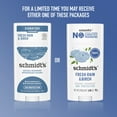 thumbnail image 2 of Schmidt's Women's and Men's Aluminum-Free Vegan Deodorant, Fresh Rain & Birch, 2.65 oz, 2 of 6