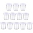 thumbnail image 1 of 12 Pack No Spill White Lid Paint Cups Spill Proof Paint Cups Reusable Paint Cups with Lids for Kids, School, Classroom, 1 of 5