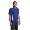 thumbnail image 4 of Sport-Tek ®  Posicharge ®  Micro-Mesh Colorblock Polo. St685 Xl True Royal/ White, 4 of 4