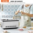 thumbnail image 2 of VEVOR Máquina automática para hacer helados con compresor incorporado, máquina de yogur de frutas sin precongelación de 2 cuartos, máquina para hacer sorbetes eléctrica de acero inoxidable, máquina pa, 2 of 5