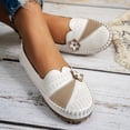 thumbnail image 4 of HEWUQI Orthopedic Shoes for Women Leather Flowers Arch Support Slip on Loafers Lightweight Dress Sneakers Walking Casual Outdoor Flats a-White Size 6.5, 4 of 6