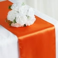 thumbnail image 2 of BalsaCircle 12" x 108" Satin Table Top Runner Wedding Linens Orange, 2 of 3