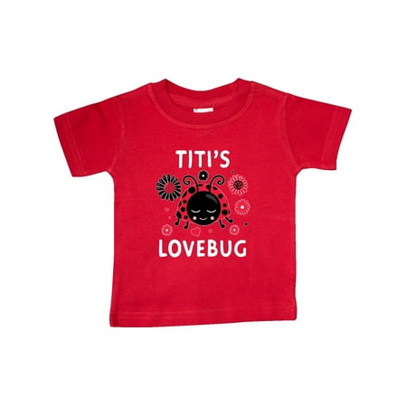 

Inktastic Valentine s Day Titi s Lovebug Gift Baby Boy or Baby Girl T-Shirt
