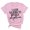 Pink, variant on Fesfesfes Tshirt for Womens Fashion Print Tops Short Sleeve Out Blouse Funny Round Neck T-Shirt Tops Short Sleeve Shirt Women M(US:6)
