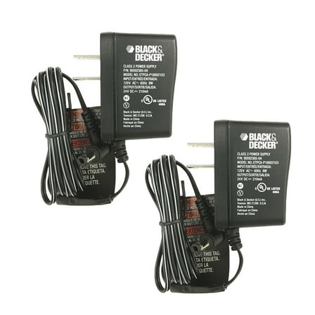 Black and Decker Replacement Charging Adaptors - 90592365-03-2PK
