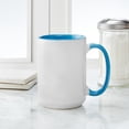 thumbnail image 4 of CafePress - French Bulldog Dad Large Mug - 15 oz Ceramic Large White Novelty Mug, 4 of 4