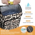 thumbnail image 2 of Travel Cooler Bag - Beige and Black Leopard Pattern Camping Beer Cooler Backpack with Bottle Opener- Waterproof Insulated Picnic Backpacks - Cooler Bag for Beach, 2 of 6