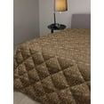 thumbnail image 2 of Zambia Down Alternative Comforter, Animals Camel Giraffe Ostrich Graphic Print in Warm Colors, Microfiber Quilt for All Season, 5 Sizes, Cinnamon Ginger and Black, by Ambesonne, 2 of 3