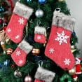 thumbnail image 5 of WEGFTDUOP Christmas Socks Decorative Socks Gift Socks Gift Bags Socks Children's Candy Bags Christmas Tree Pendant Red Wool Socks Holiday Products, 5 of 8
