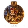 thumbnail image 3 of PoyoKee Christmas Decorations, Clear Acrylic Fillable Tree Balls, Hanging Christmas Ball Ornaments for Xmas Tree Home Holiday Wedding Party Decor, 3 of 8