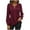 Wine, variant on yillto Womens Silky Blouse Long Sleeve Pleated Flowy Causal Dressy Shirts Work Blouses Loose for Women