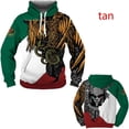 thumbnail image 4 of Sudadera con capucha con estampado mexicano para hombre, sudadera informal con estampado 3D, sudadera holgada informal de gran tamaño, ropa de calle, 4 of 5