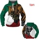 thumbnail image 2 of Sudadera con capucha con estampado mexicano para hombre, sudadera informal con estampado 3D, sudadera holgada informal de gran tamaño, ropa de calle, 2 of 5
