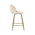 thumbnail image 3 of Banco alto Jonotla velvet pata dorada - Beige WEIK Jonotla, 3 of 7