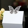 thumbnail image 2 of 50-Pack 3D Butterfly Place Cards for Weddings, Premium White Tent Name Cards for Wedding Reception, Banquet, Birthday Party Seating, 2 of 10