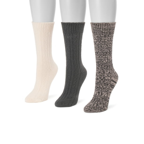 Muk Luks MUK LUKS Women's 3 Pair Pack Boot Socks