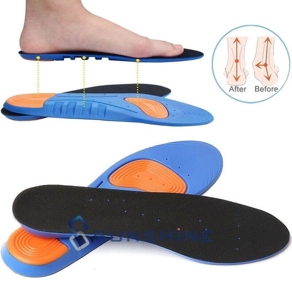 Men/Women Gel Orthotic Sport Running Insole Insert Shoe Pad Arch Support Cushion