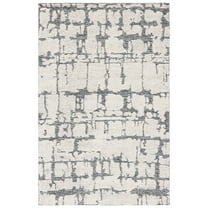 SAFAVIEH Martha Stewart Distressed Area Rug, Charcoal/Ivory, 4' x 6'