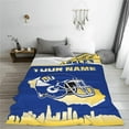 thumbnail image 4 of Custom Los Angeles 2 Blanket Personalized Throw Blankets Name and Number for Men Women Boy Football Style Decor Gifts, 4 of 6