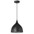 thumbnail image 3 of RADIANCE goods Industrial 1 Light Textured Black Mini Pendant Ceiling Fixture 10" Wide, 3 of 9