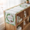 thumbnail image 6 of Table Runners 36 Inches Long Dress Scarves, Spring Botanical Farmhouse Kitchen/Dining Table Runner, Short Coffee Tablerunners, Garden Birds Floral Leaves Gray Woodn 13x36 Inch, 6 of 9